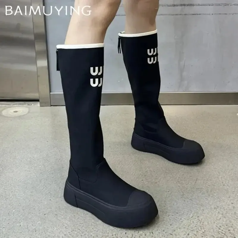 Winter Leather Gothic Chelsea Boots