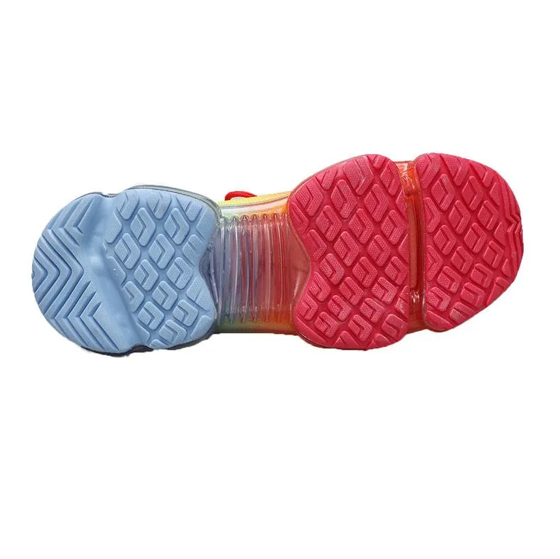Women Air Cushion Solid/Colorful Soft Transparent Sports Lightweight Breathable Mesh Platform Sneakers