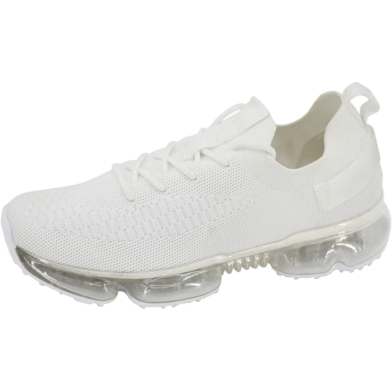 Women Air Cushion Solid/Colorful Soft Transparent Sports Lightweight Breathable Mesh Platform Sneakers