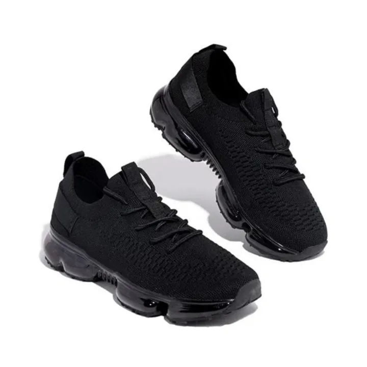 Women Air Cushion Solid/Colorful Soft Transparent Sports Lightweight Breathable Mesh Platform Sneakers