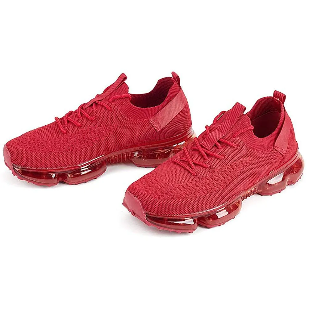 Women Air Cushion Solid/Colorful Soft Transparent Sports Lightweight Breathable Mesh Platform Sneakers