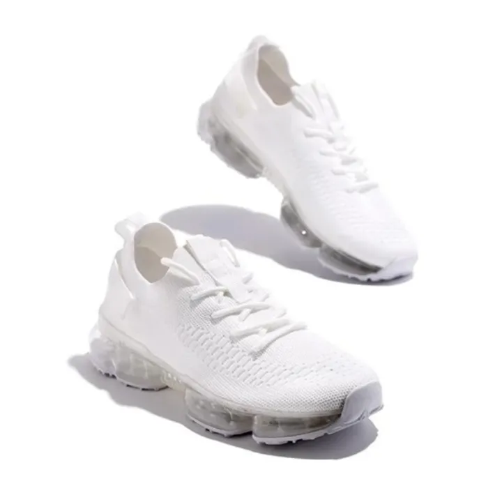Women Air Cushion Solid/Colorful Soft Transparent Sports Lightweight Breathable Mesh Platform Sneakers