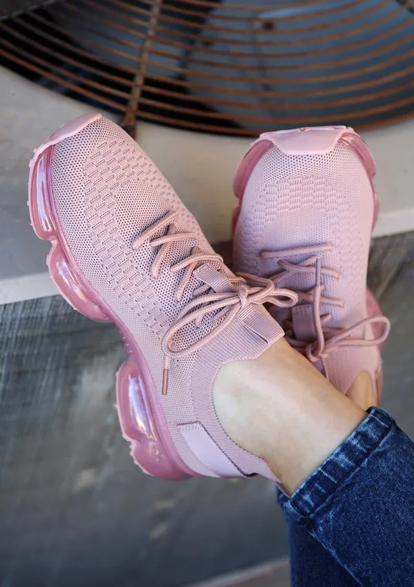 Women Air Cushion Solid/Colorful Soft Transparent Sports Lightweight Breathable Mesh Platform Sneakers
