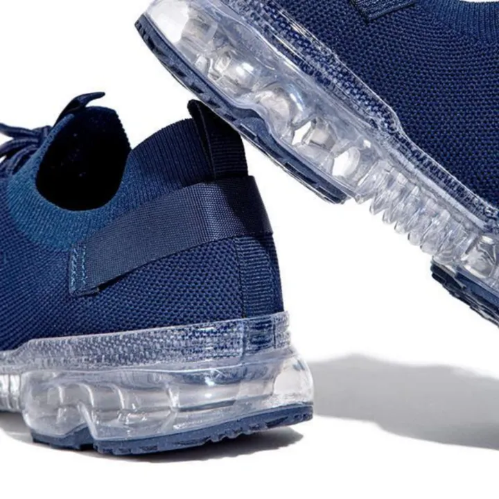 Women Air Cushion Solid/Colorful Soft Transparent Sports Lightweight Breathable Mesh Platform Sneakers