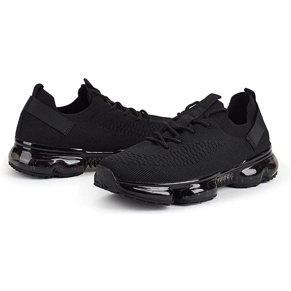 Women Air Cushion Solid/Colorful Soft Transparent Sports Lightweight Breathable Mesh Platform Sneakers